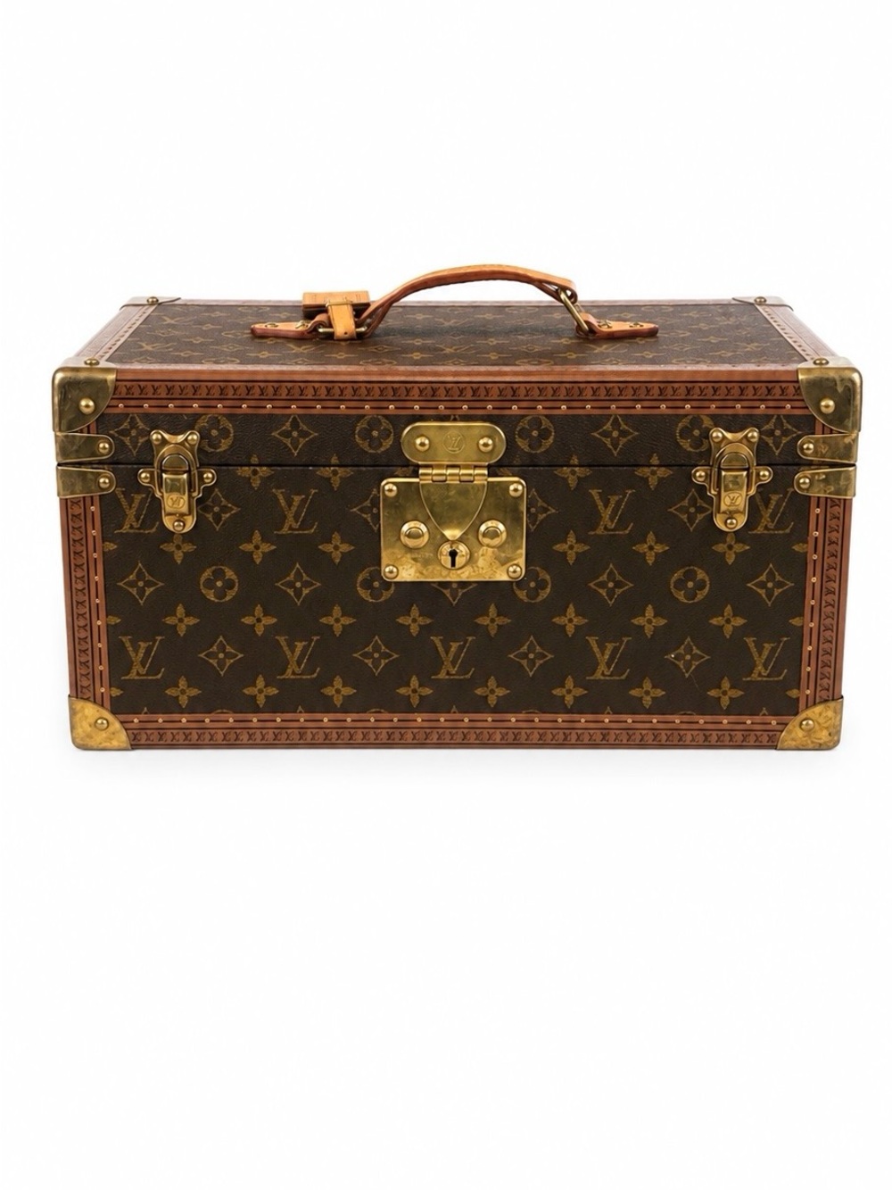 Authentic Louis Vuitton Boite Buteille Monogram Makeup Vanity Hard Case